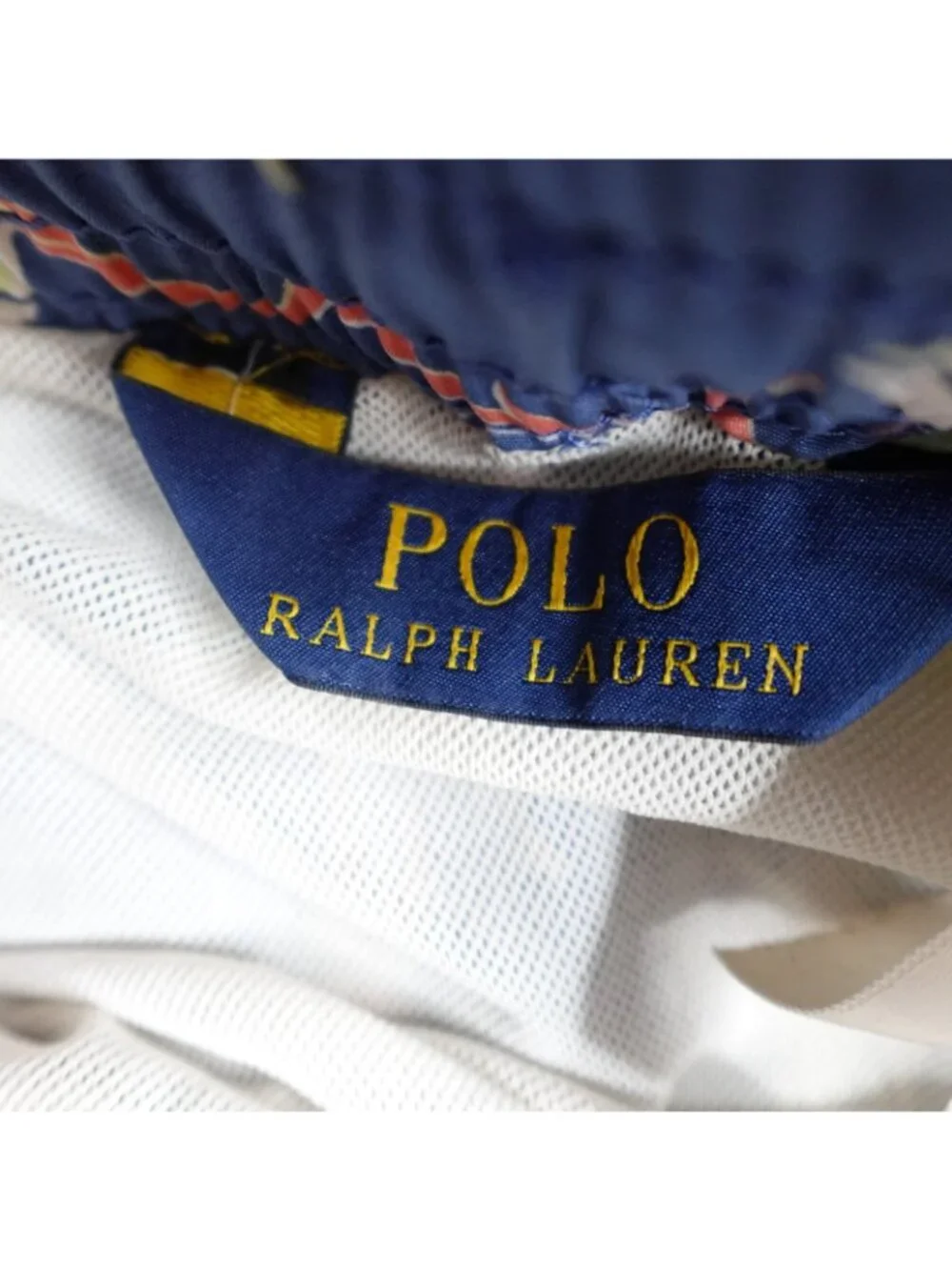 Polo Ralph Lauren Swim Shorts XL Blue Hawaiian Print Surfer Hula Girl
